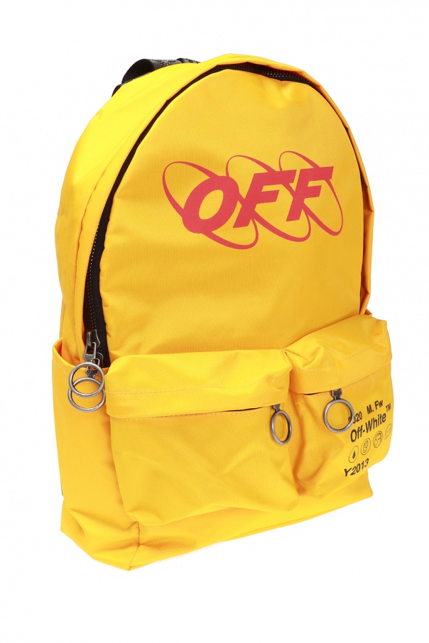 Off white store yellow backpack